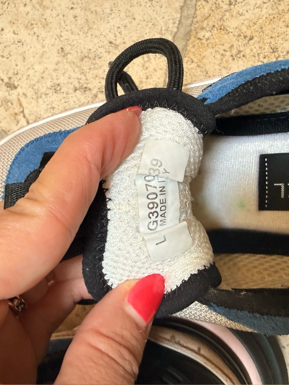Chanel platform sneakers- blue, pink, beige. Size 39. 100% authentic. - Picture 5 of 12